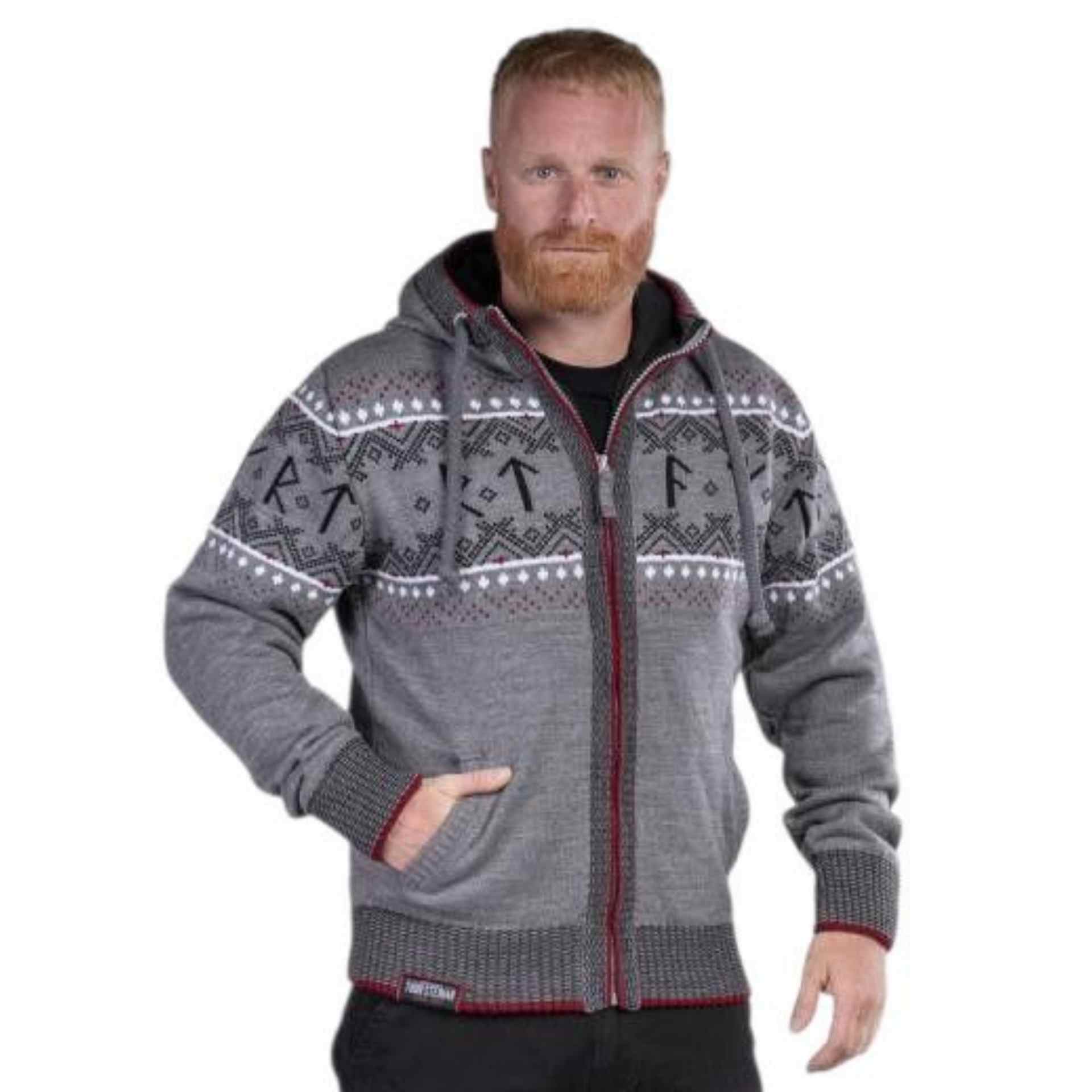 Thor Steinar Strickjacke Runa Hellgrau
