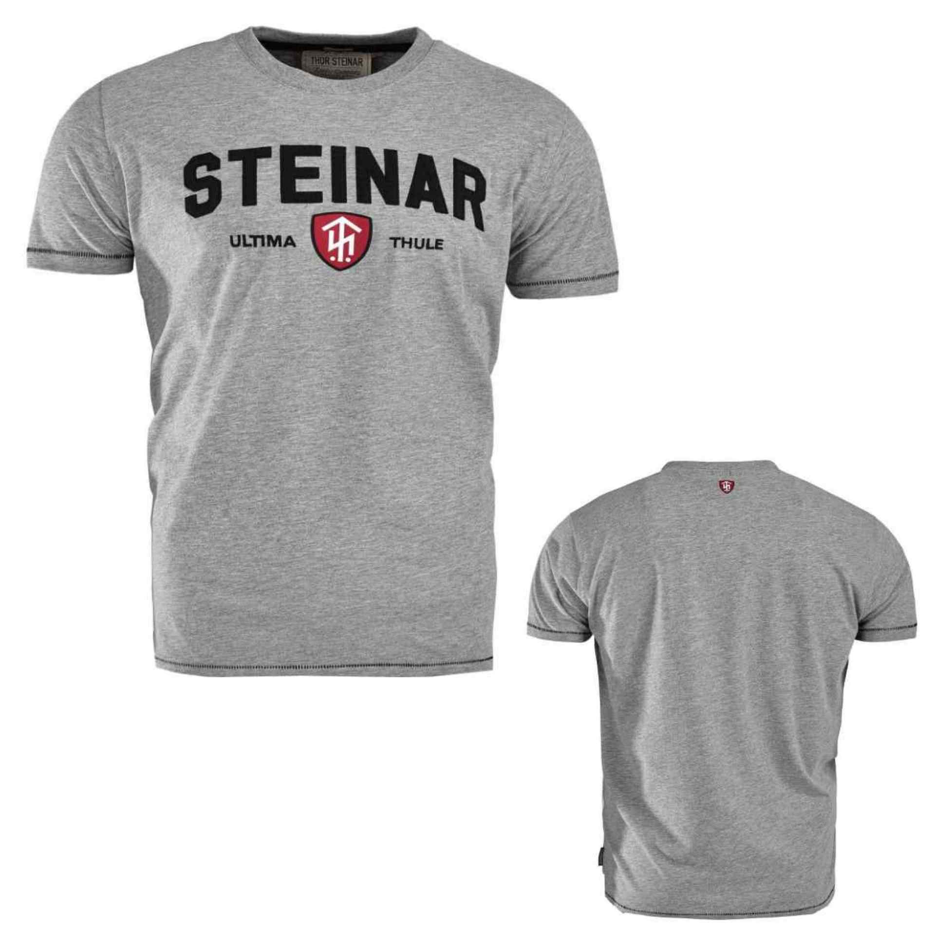 Thor Steinar Herren T-Shirt Ultima Hellgrau Meliert Größe M