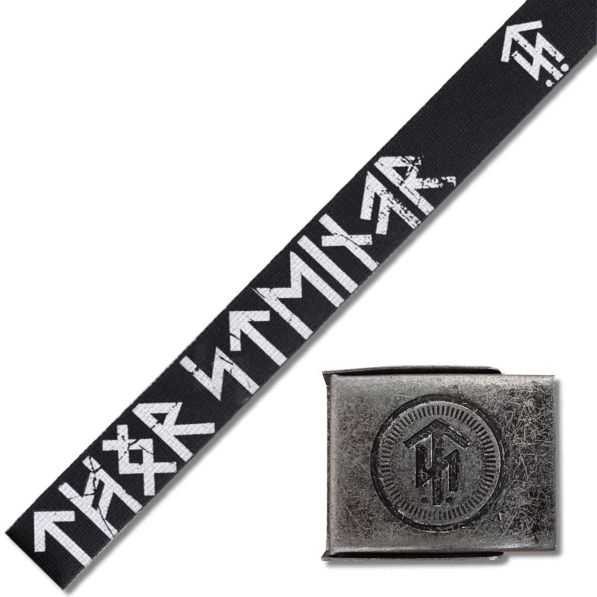Thor Steinar Stoffgürtel Rune 2 Schwarz