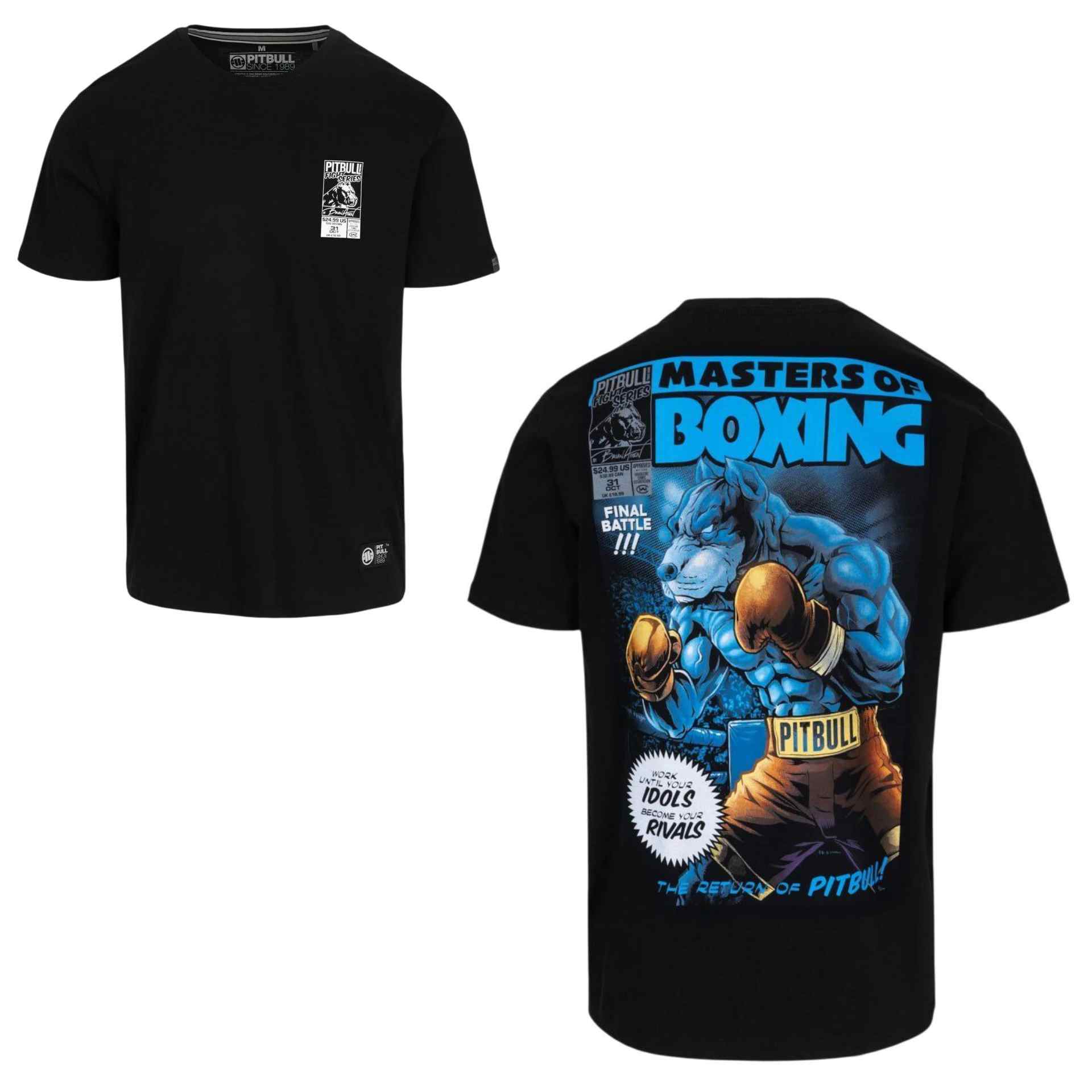 Pit Bull T-Shirt Master of Boxing Schwarz