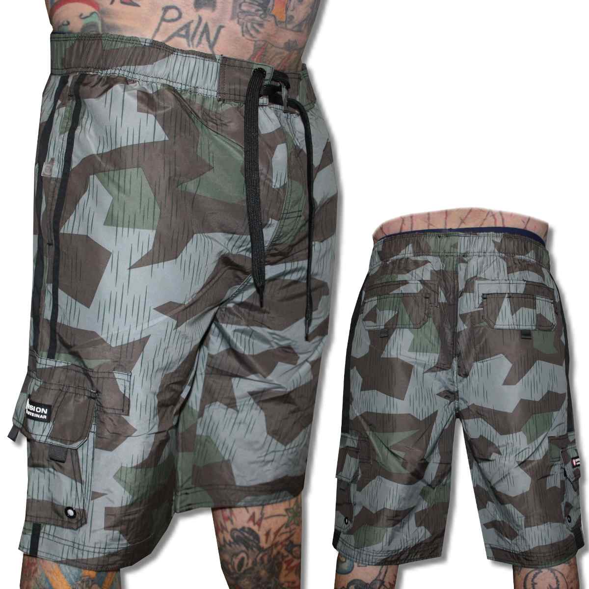 Thor Steinar Badeshort Helin Oliv-Camo Größe M