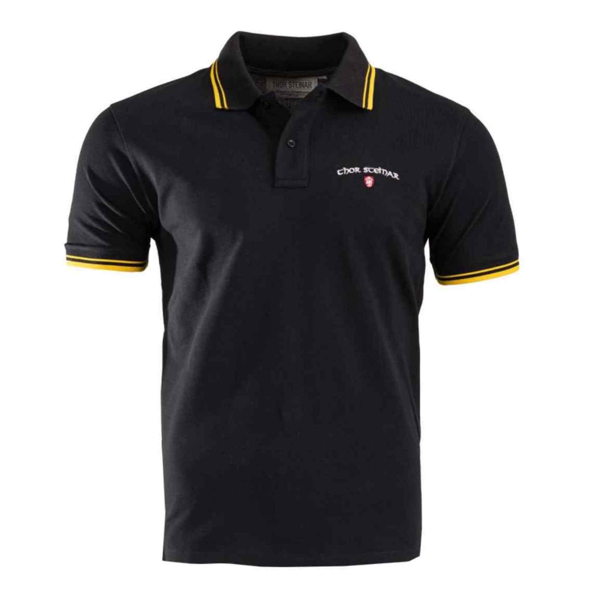 Thor Steinar Poloshirt Gungnir Schwarz Gelb