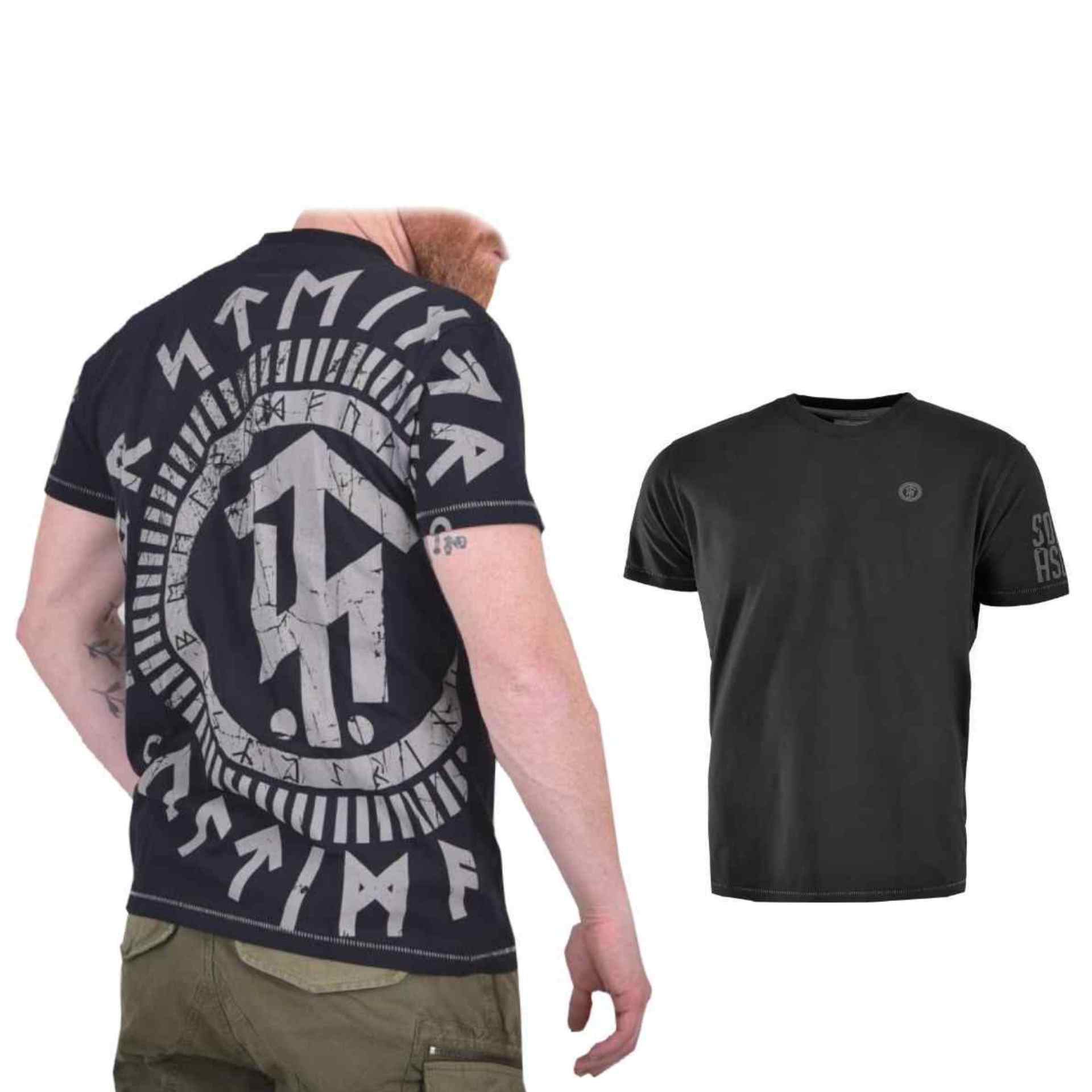 Thor Steinar Männer T-Shirt Solstrale Schwarz Größe 4XL